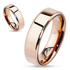 Rose Gold Stainless Steel Name Ring Personalized Hand Stamping Optional-r082