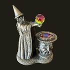 Tudor Mint  myth   Magic  Pewter Wizard Figurine Titled  the Visionary-3 5  Tall