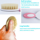 Baby Hair Brush  silicone Baby Cradle Cap Brush Set  For Newborns   Toddlers-   