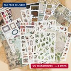 Scrapbook Supplies Kit  24 Sheets 500  Scrapbook Craft Paper   Vintage Stickers