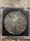Mk Barz Etched    samurai Skull Hobo Nickel    Peace Dollar With Signed Coa