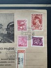 1945 Prague Bohemia Moravia Souvenir Cover 100 Years Of The Olomouc Railway Shs