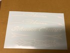 Schwinn Approved Cruiser 26  Bicycle Complete Water Transfer White Decal Set 