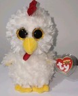 Ty Beanie Boos - Hennie The Chicken  exclusive  6  New Mwmts Stuffed Animal Toy