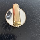 Vintage Lipstick Holder Flip Up Mirror Gold Tone Marcasite