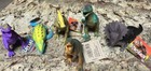 Nwt Dinosaur Figures 6 Piece Play Set-hard Plastic  4    Rubber  2 
