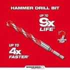 Milwaukee Electric - 10pc  Shockwave Impact Duty Carbide Hammer Drill B Red