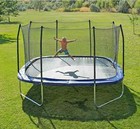 15  Skywalker Trampolines Square Trampoline With Safety Enclosure Blue