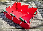Vintage Handpainted Folk Art Wooden Apple Box 