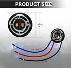 1157 Led Turn Signal Socket Plug Connector  High-temp Nylon   Copper  2 Pack 