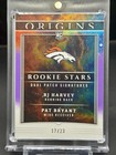 2025 Panini Origins Rj Harvey  Pat Bryant Rc 2 Color Patch Hard Auto Booklet  23