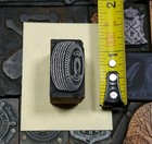 Antique Vtg Tire Automotive Letterpress Print Type Ornament Cut Stamp Block