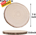 10 Pcs Natural Paulownia Wood Slices 7-8 Inches wood Inch 10 