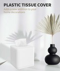 Tissue Box Cover With Base  Square Plastic Tissue Box Holder Decorative Tissu   