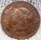 1893 Au High Grade Canada Large Cent Victoria Coin Nores Canadian