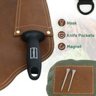 Professional Farrier Chaps Leather Farrier Apron With Adjustable Belt And Kne   