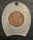 1957 D Lincoln Cent Encased Royal Buick Allentown Pa Good Luck Token Coin Medal