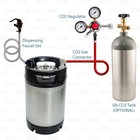 2 5 Gallon Diy Home Sparkling Carbonated Water Making Co2 Keg Dispensing Kit