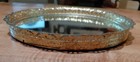 Vintage Gold Tone Filigree Circlevanity Mirror Tray 9 5    Perfume Dresser
