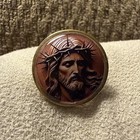 Brooch Of Jesus Christ Wearing Crown Of Thorns