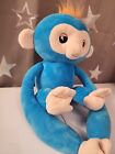 Fingerlings Advanced Interactive Plush Baby Monkey Pet Blue Ages 2  Noises