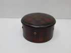 Antique Tartan  Sir Walter Scott  Clark s Sweing Thread Spool Storage Box W lid
