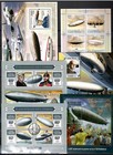 Zeppelin Airships   Aviation Lot 100 Souvenir Sheets Collection Mnh  s4