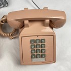 Vtg Cortelco Model 250013-vba Tan Pink Push Button Touch Desk Telephone Lot Of 2