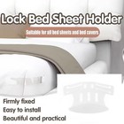 Heavy Duty Bed Sheet Holder Adjustable Invisible Bed Cover Fastener White 4pack