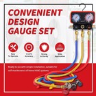 Hvac Manifold Gauge Set For R22 r410a r134a Refrigerant  3 Way Ac Refrigerant