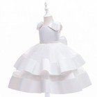 Kids Baby Flower Girls Party Bowknot Dress Wedding Bridesmaid Dresses Princess