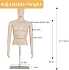 New Male Mannequin Torso Dress Form Sewing Manikin 42-59 Inch Height Adjustable