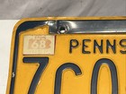 1968 Pennsylvania License Plate 7c0-575 Pa Vintage Passenger Tag W  Sticker