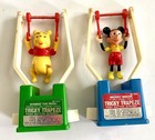 Vintage Disney Toy 13 Pc Lot Pluto Donald Mickey Minnie Push Dancer Bike 1970   s