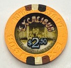 Excalibur Orange Snapper Las Vegas Casino Chip  2 50 - House Mold 2006
