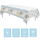 Mi Bautizo Boy Baptism Decorations Party Tablecloth - Blue - 3 Pack 86x55 Inch
