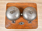 Nice Antique Oak Telephone Bell Ringer Box Untested