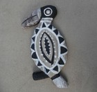 Wood Carved Figure Papua New Guinea Inspired Wood Plaque Bird Idol By Hot Tiki