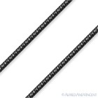 0 7mm Diamond-cut Link Snake Chain Necklace  925 Sterling Silver   Black Rhodium