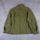 Vintage Military Shirt Mens Large Olive Green Og-108 Wool Us Army Korean War 50s