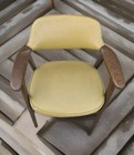 Vintage 1970 Paoli Mid Century Modern Pecan   Leather Arm  Accent Chairs 1 Pair