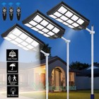 9900000000lm Solar Street Flood Light Outdoor Garden Security Motion Sensor Lamp
