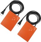 2pcs Silicone Car Engine Heater Pad - 4  X 5  Self-adhesive Oil Pan Heater Pad