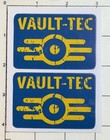     2 Pack Fallout Vault-tec Logo Emblem Sticker Decal Laptop Water Bottle Window