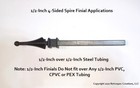 100 Each  1 2-inch  Black Plastic Iron Fence Finial Tops 1-30 4-sided Spire