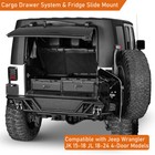 Cargo Drawer W  Shelf   Fridge Slide Mount For 2015-2025 Jeep Wrangler Jk Jl 4dr