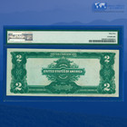 Fr 256 1899  2 Two Dollars Silver Certificate Mini Porthole  Pmg Au 55  05854