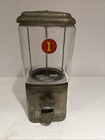 Vtg 60s Oak Acorn Gumball Machine Penny 1   Metal Works