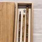 Kubota Hakubundo Calligraphy Brushes Set 3 Vintage Antique Art Tools Unused