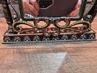 Vanity Metal Mirror Victorian Style With Rhinestones Adjustable